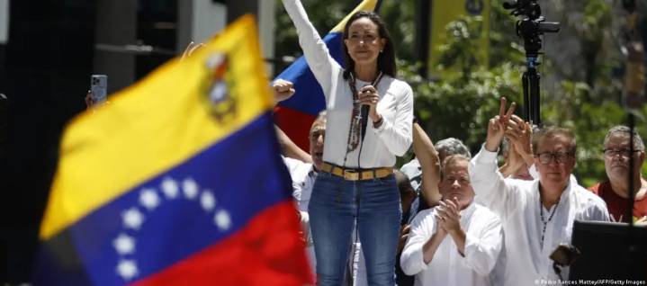 María Corina Machado dice que “Maduro empezó esta guerra” en Venezuela y que “Trump está acabando con ella”