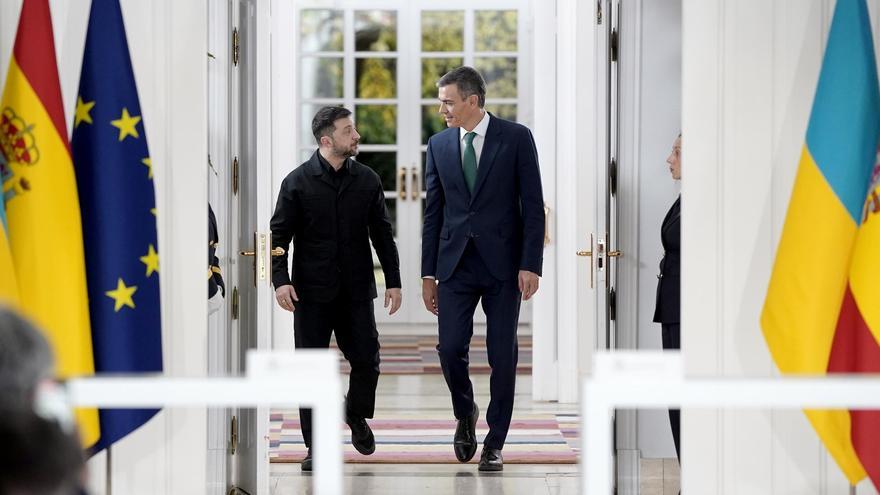 Sánchez anuncia junto a Zelenski 817 millones más de ayuda para la lucha de Ucrania contra el "neoimperialismo ruso"