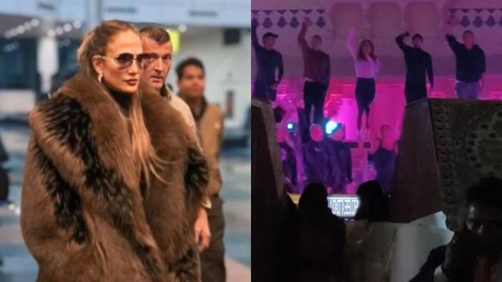 Jennifer Lopez preps for performance at Netra Mantena