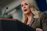 White House press secretary Karoline Leavitt holds briefing