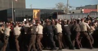 Tense clashes outside Chicago-area ICE facility