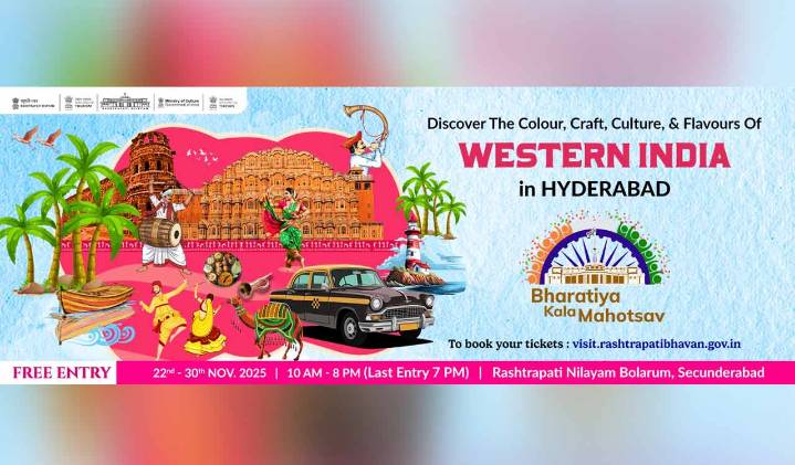 Hyderabad: Bharatiya Kala Mahotsav 2025 at Rashtrapati Nilayam to celebrate Western India’s culture