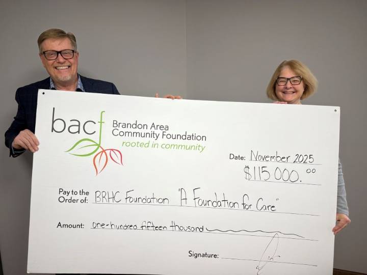 BACF donates $115K to Brandon's Critical Care Centre