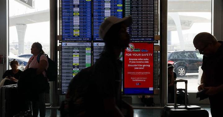 See how often flights have been delayed at major airports during the government shutdown
