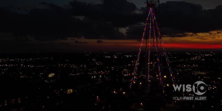LOOK: WIS tower lights kick off holiday season in Columbia