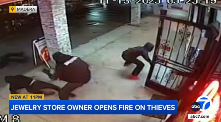 Olivia's Fine Jewelry shop owner shoots at robbers in Madera, Calif.