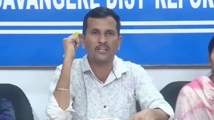 Man attempts suicide in front of Davanagere SP’s office over cheating by relatives, bank officials