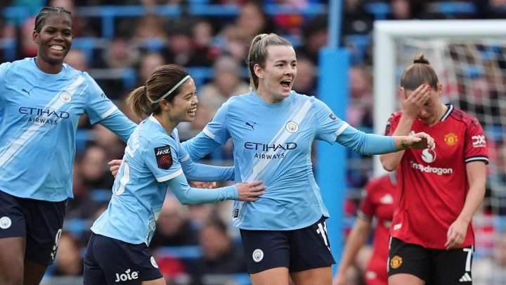 Man City Women 3 - 0 Man Utd Women - Match Report & Highlights