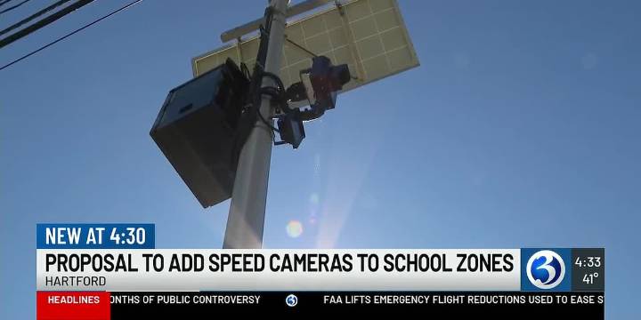 Hartford approves speed and red light cameras for school zones