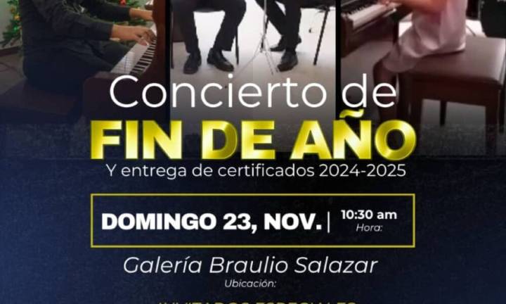 Concierto de fin de año de la Academia Juan Sebastián Bach en la Galería Braulio Salazar