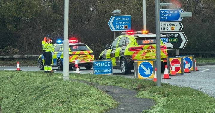One person in hospital after crash on motorway slip road