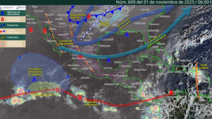 Clima hoy México: llega el frente frío 12 con lluvias, viento y descenso de temperatura este sábado