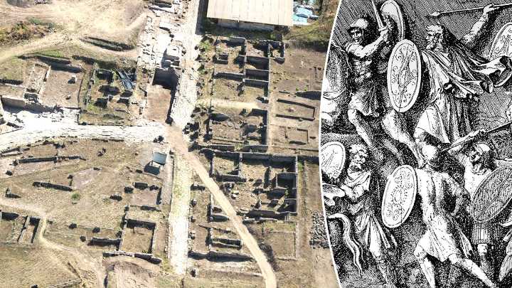 Ancient rival of Rome uncovered as 2,000-year-old basin is found in Gabii, Italy