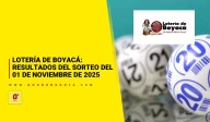 Lotería de Boyacá: conozca el resultado del 01 de noviembre