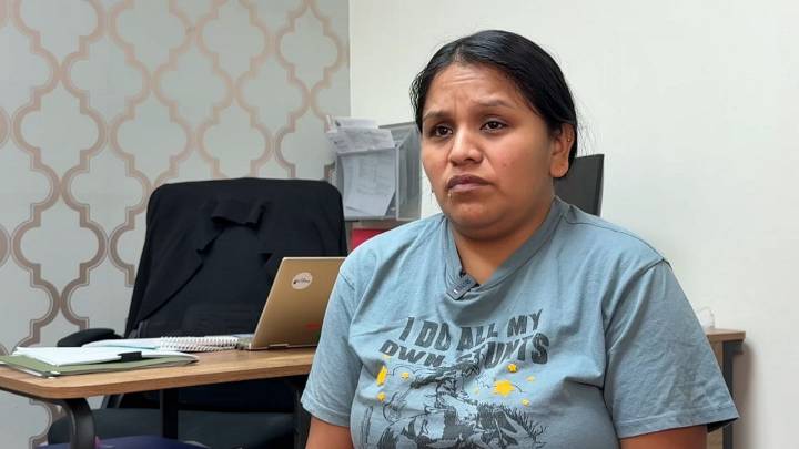 Woman who group says had apartment raided by ICE speaks out