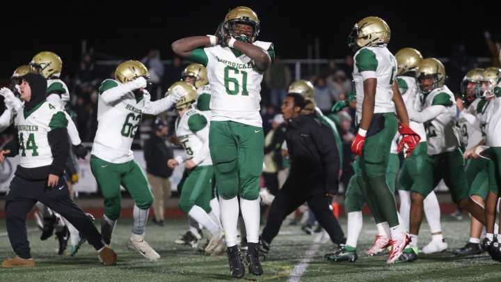 Score from Hendricken vs. Portsmouth football on Friday, October 31, 2025