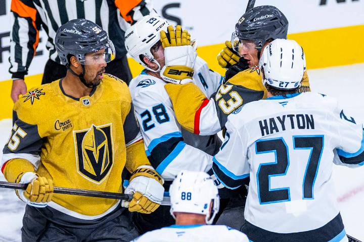 Cole Reinhardt is willing to fight for spot in Golden Knights’ lineup