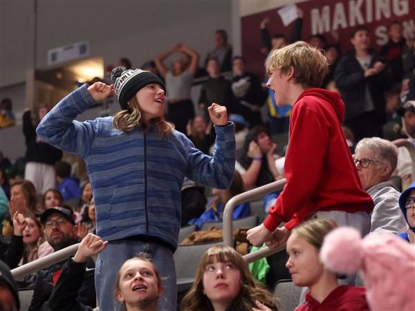 Photo Gallery: Students bring energy to Walleye game for School Education Day