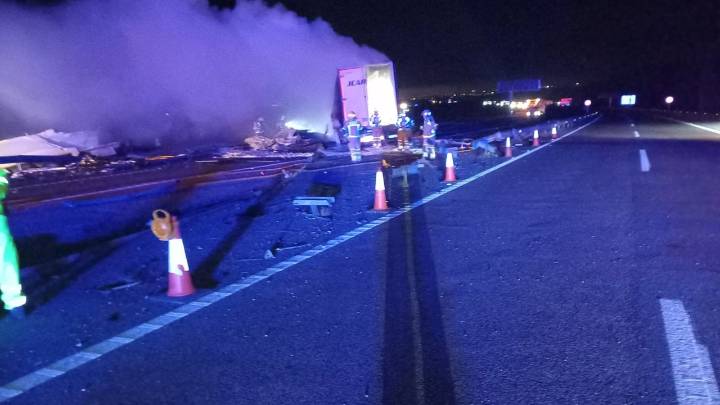 Muere el conductor de un camión en el accidente de la AP