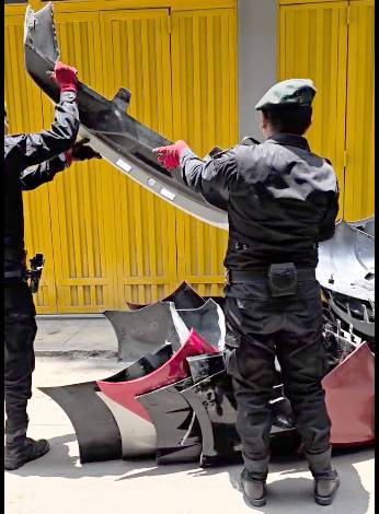 Golpe en San Jacinto: Decomisan mas de 2 mil autopartes
