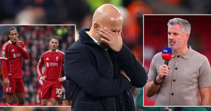 Jamie Carragher says Arne Slot has ONE WEEK to save his job after new Liverpool low