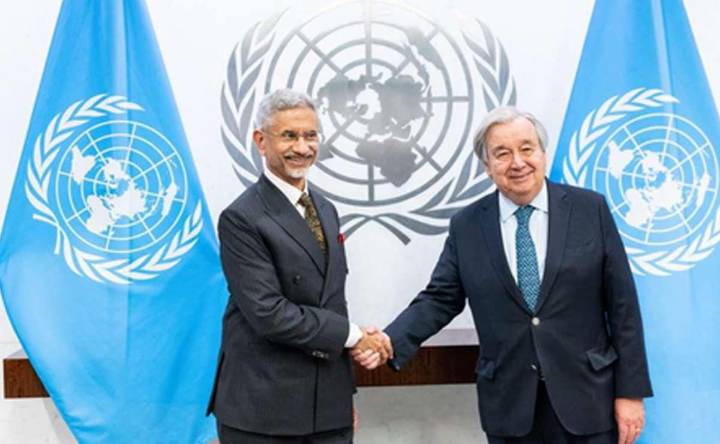 EAM Jaishankar meets UN chief Guterres, thanks him for supporting India’s growth