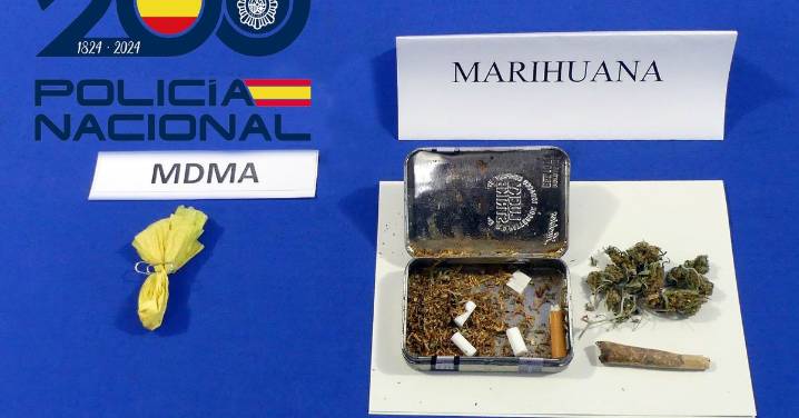 Detienen a un hombre tras incautarle MDMA y marihuana en Salamanca