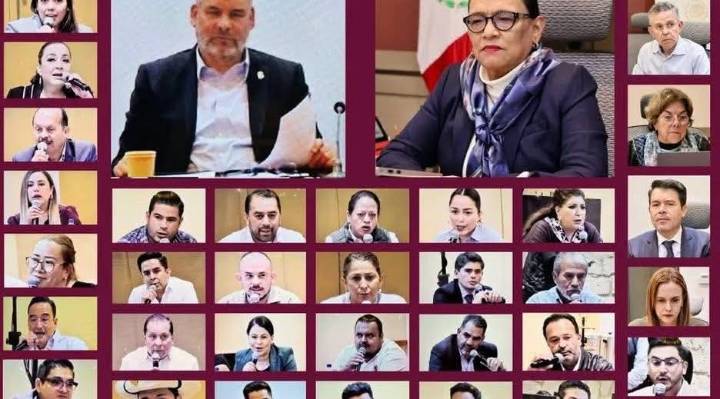 Rosa Icela Rodríguez, se reunió con el Gobernador y 59 alcaldes de Michoacán