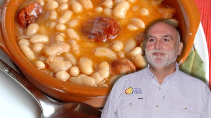 La fabada que conquista América: así prepara José Andrés el emblemático plato asturiano