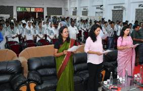 Mass Singing of ‘Vande Mataram’ Held at TGCE to Mark 150 Glorious Years of the National Song