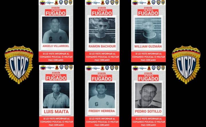 Asesino de mujer embarazada y cuatro compinches se fugaron del CICPC Temblador