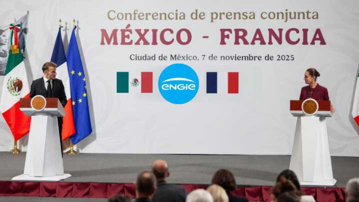 ENGIE: Esta empresa francesa es ‘exhibida’ en conferencia Sheinbaum