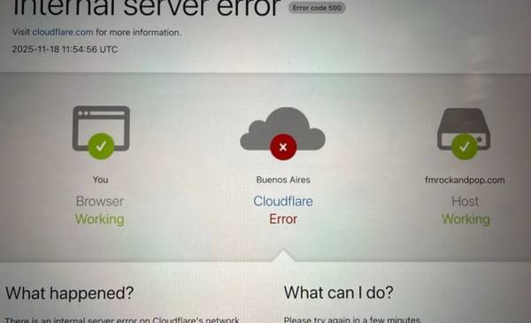 Caída mundial de servicios web por una falla en Cloudflare