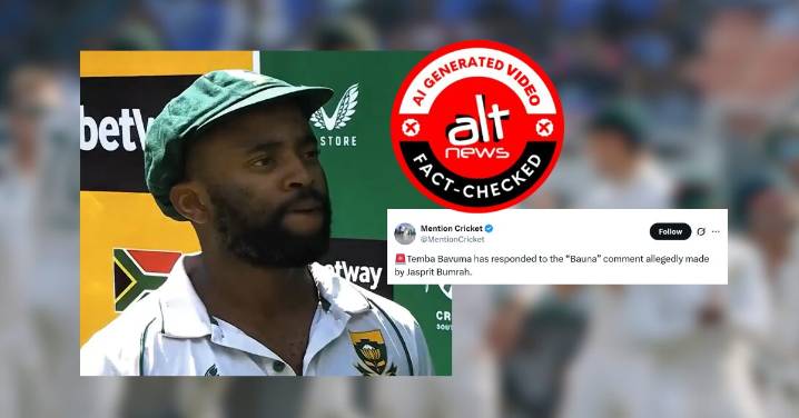 Viral video of South Africa’s Temba Bavuma responding to Bumrah’s ‘bauna’ jibe is AI