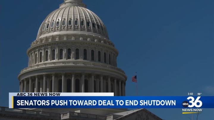 Senate leaders work toward deal as government shutdown hits fifth week