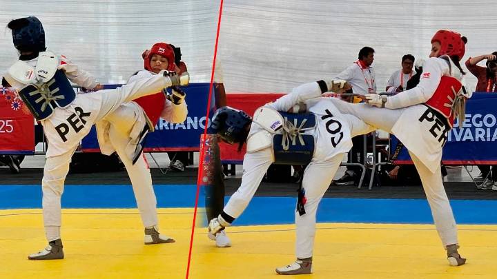 Dos peruanas en la gran final: Perú va por doble oro en taekwondo en los Bolivarianos 2025