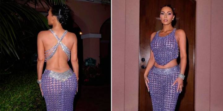 Kim Kardashian homenajeó a Halle Berry con un impactante look en una fiesta temática