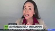 La opositora María Corina Machado muestra interés en que EE.UU. bombardee Venezuela