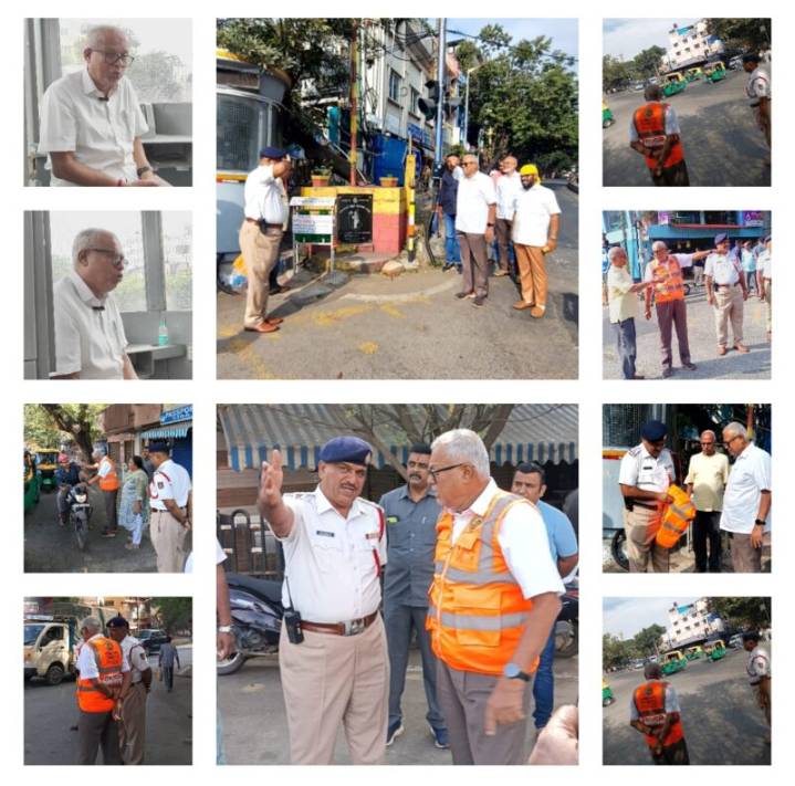Traffic cop for a day:In a First-of-Its-Kind Initiative,Rajajinagar MLA,Suresh Kumar S Dresses as Traffic Policeman to Raise Awareness