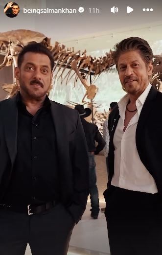 SRK, Salman Khan visit Abu Dhabi museum, fans celebrate “Karan