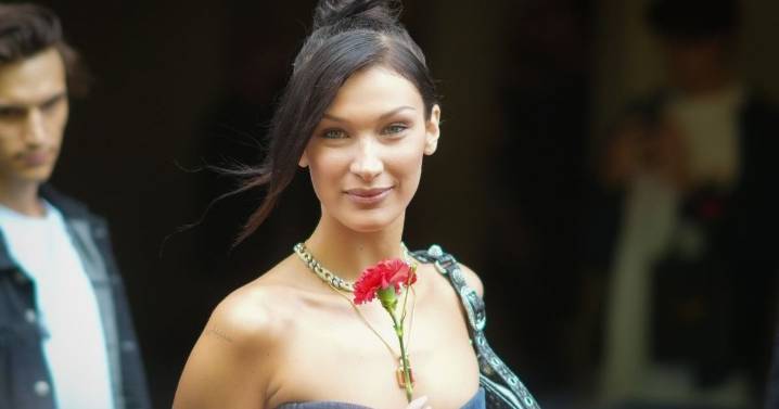 Photos: Bella Hadid's Sheer Floral Dress Is 'Mermaid' Vibes