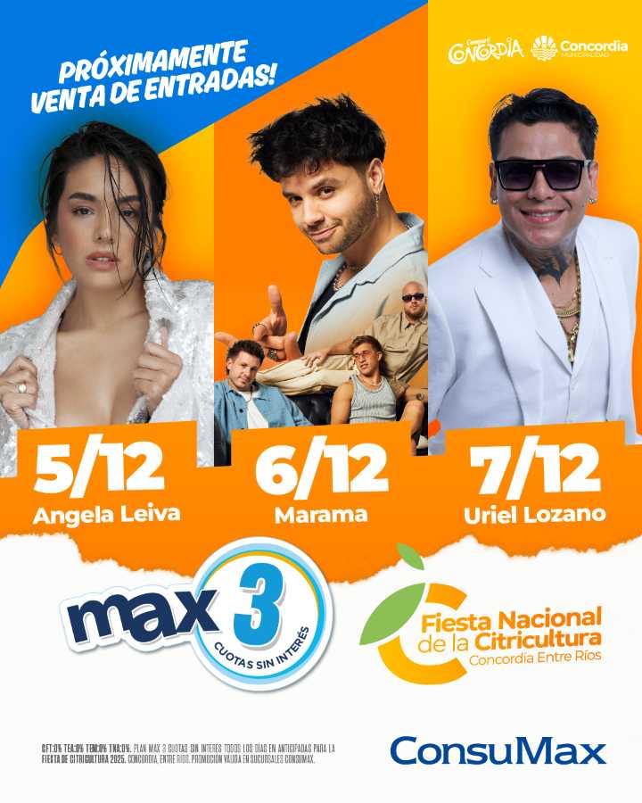 Concordia se prepara para vivir la 47º Fiesta Nacional de la Citricultura