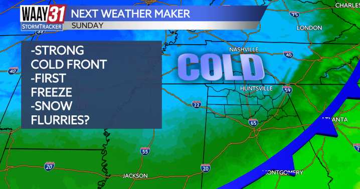 Our next weather maker arrives tomorrow