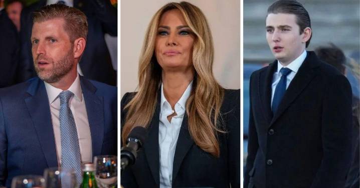 Melania Trump Is 'Deeply Uncomfortable' With Spotlight on Son Barron — Insiders Claim She Told Eric Trump to 'Shut His Mouth'