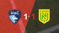Liga de Francia: Sobre el final, Gautier Lloris marcó el gol del empate entre Le Havre AC y Nantes