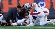 Will Campbell carted off with knee injury, does not return in Patriots win
