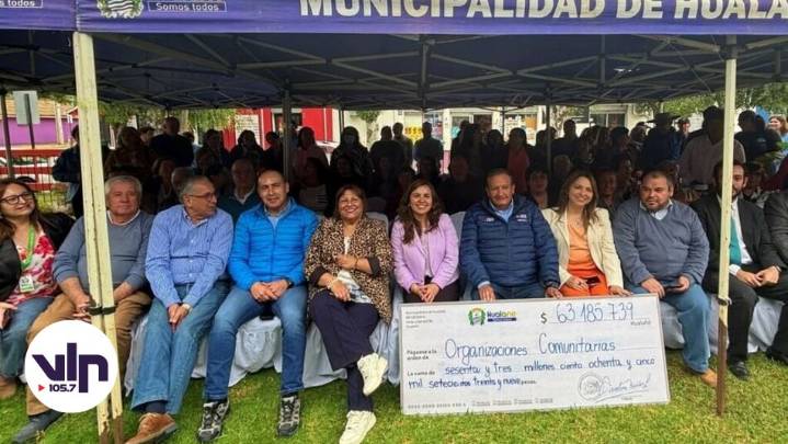 Hualañé entrega más de $60 millones en subvenciones a 91 organizaciones comunitarias