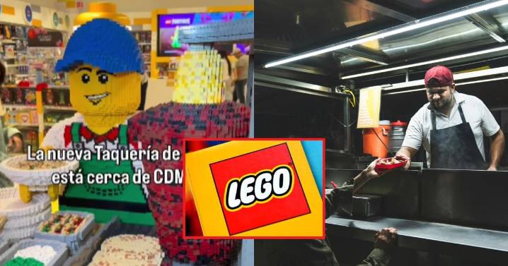 LEGO México coloca un stand de tacos al pastor en CDMX y se vuelve viral