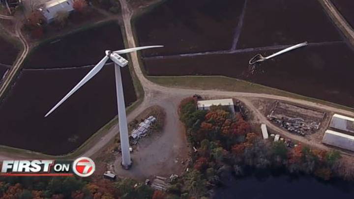 Investigation underway after blade breaks off turbine in Plymouth