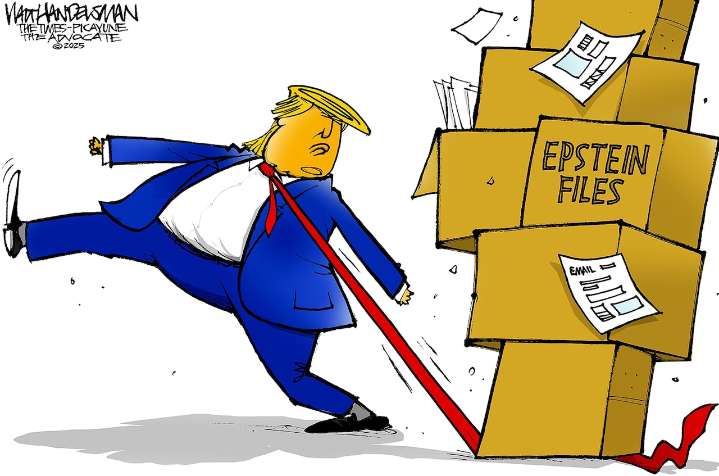 Epstein emails released, government shutdown ends: Editorial cartoons for Nov. 16, 2025